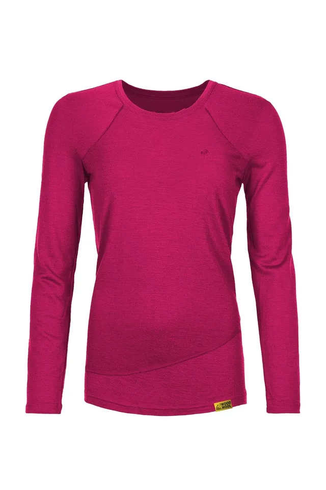 gr-ezi-bag-woodwool-longsleeve-lady-chapel-raspberry-red-weiches-damen-funktions image 1