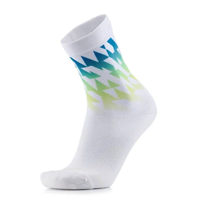 sidas-run-colors-geo-laufsocken-gr-n-blau-leichte-anatomische-trail-stra-enlaufs image 1