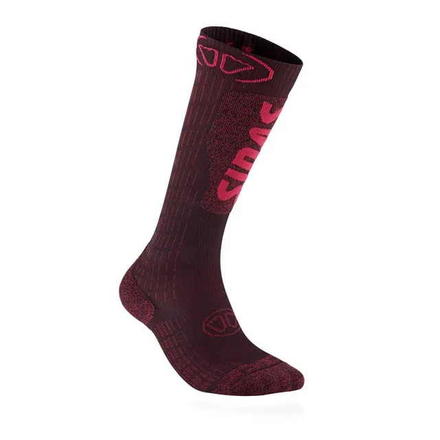 sidas-ski-expert-women-skisocken-burgunderrot-damen-skisocken-aus-98-recycelten- image 1