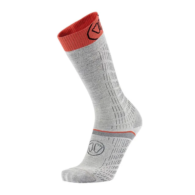 sidas-ski-merino-performance-damen-skisocken-grau-koralle-200-nadel-performance- image 1