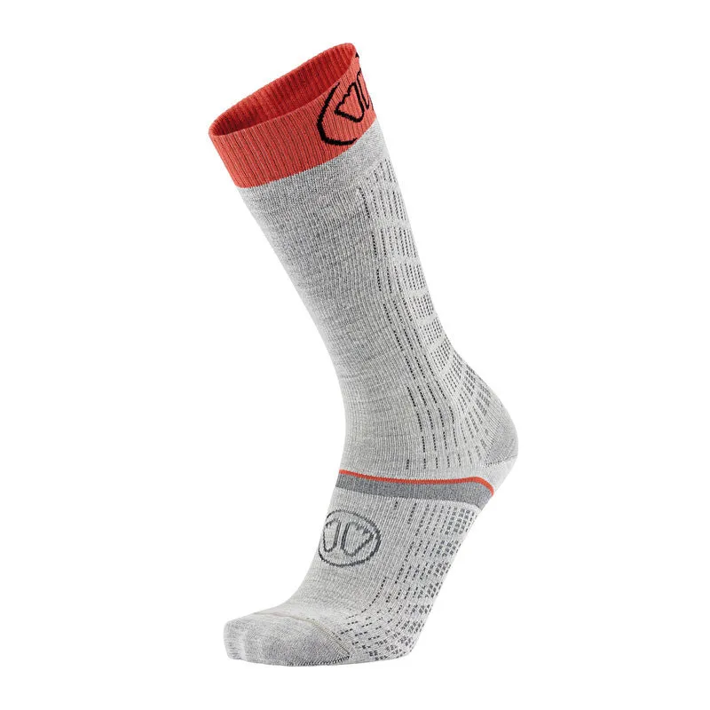 sidas-ski-merino-performance-damen-skisocken-grau-koralle-200-nadel-performance- image 1