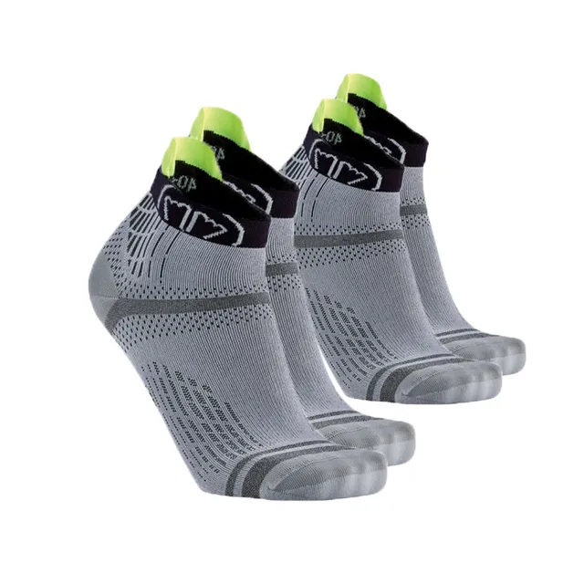 sidas-run-feel-2-paar-set-laufsocken-grau-schwarz-d-nne-technische-running-socke image 1