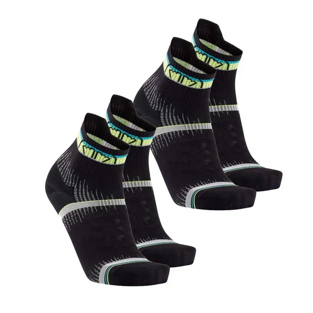 sidas-run-ultra-race-laufsocken-2er-set-schwarz-gelb-trailsocken-mit-griffzonen- image 1