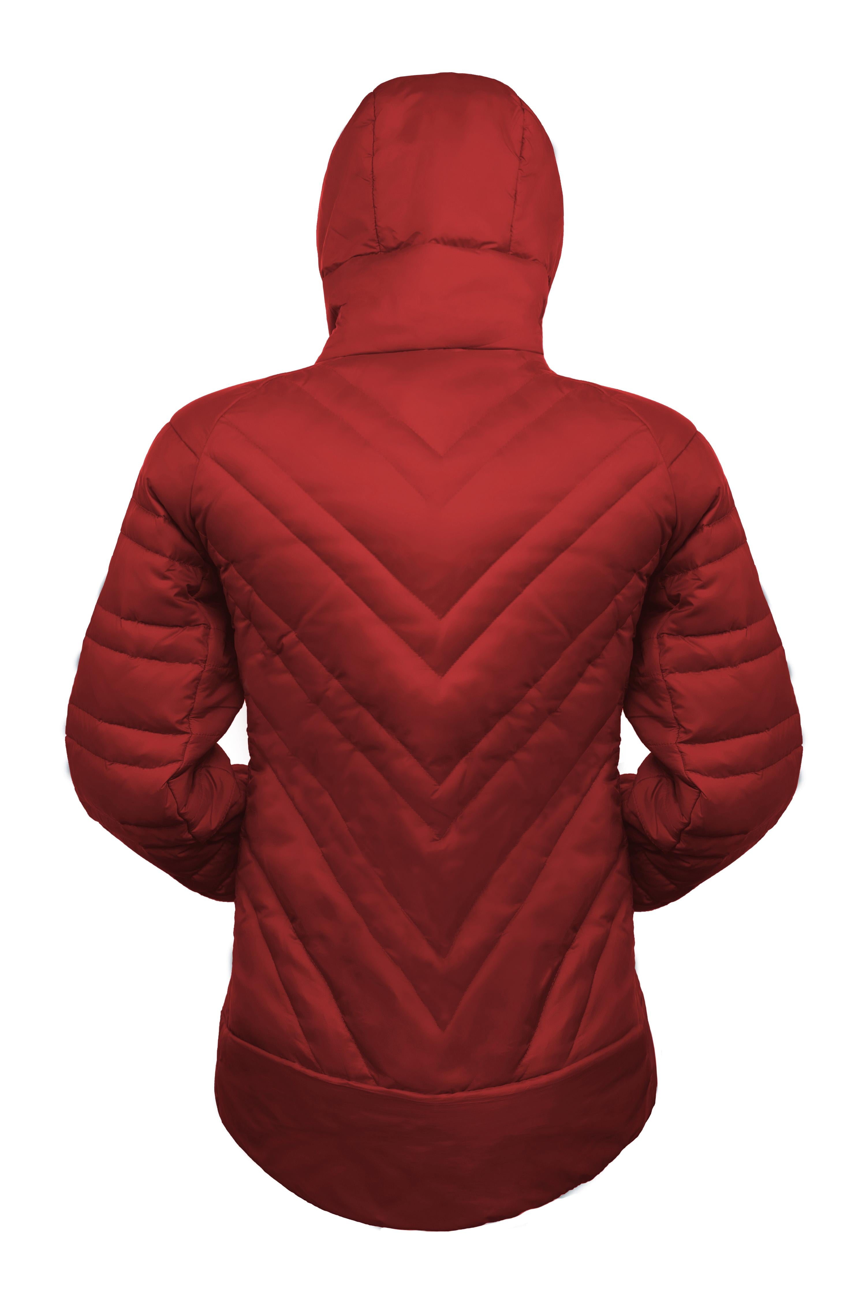 gr-ezi-bag-the-faithful-downwool-jacket-damen-hybrid-isolationsjacke-cherry-down image 2