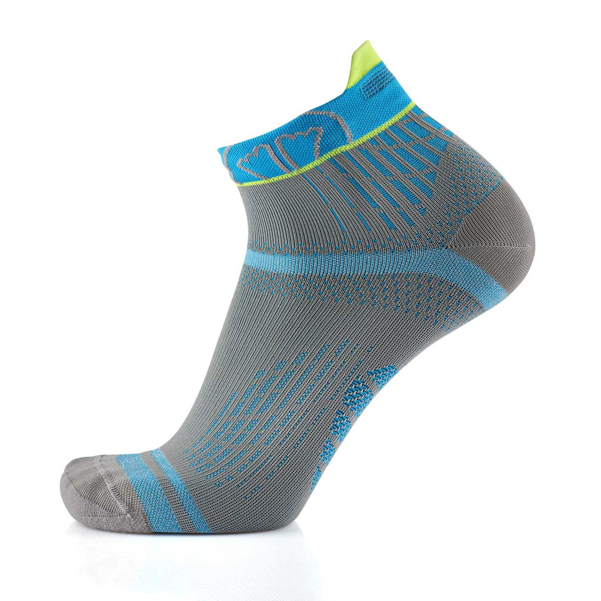 sidas-run-feel-laufsocken-grau-t-rkis-d-nne-anti-rutsch-laufsocken-mit-3-grip-zo image 3
