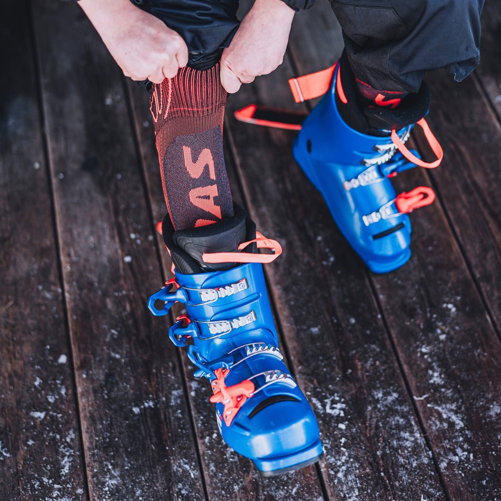 sidas-ski-expert-junior-skisocken-orange-anatomische-kinderskisocken-mit-schienb image 4