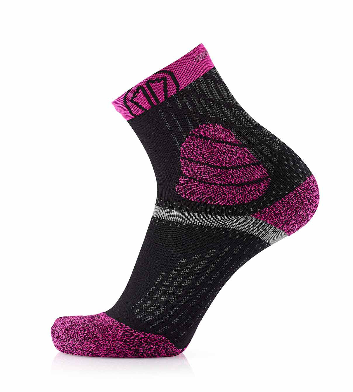 sidas-trail-protect-trailrunning-socken-pink-schwarz-mit-verst-rktem-blasenschut image 3