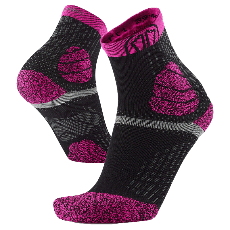sidas-trail-protect-trailrunning-socken-pink-schwarz-mit-verst-rktem-blasenschut image 2
